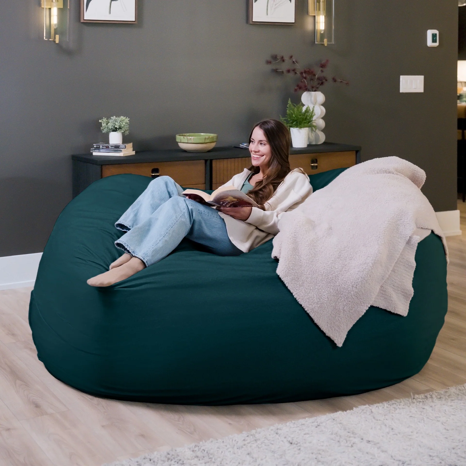 Fuf® 7Ft Foam Bean Bag - Image 164