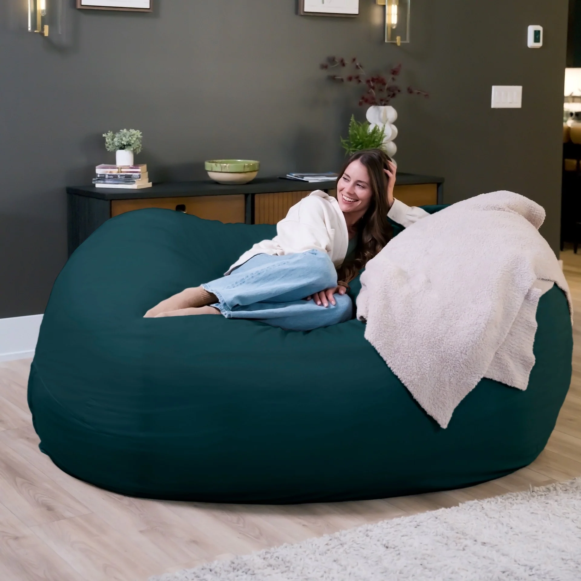 Fuf® 7Ft Foam Bean Bag - Image 167