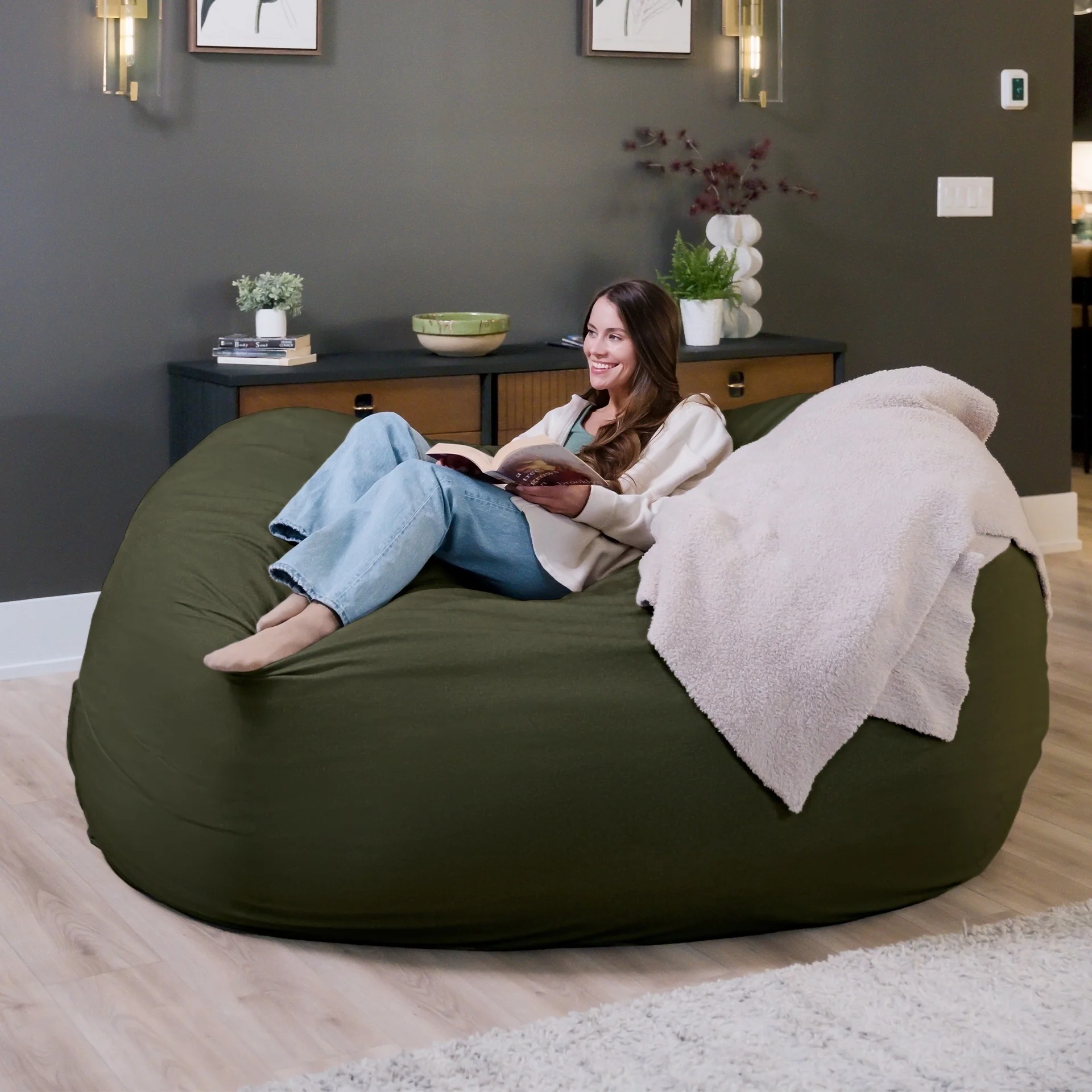 Fuf® 7Ft Foam Bean Bag - Image 180