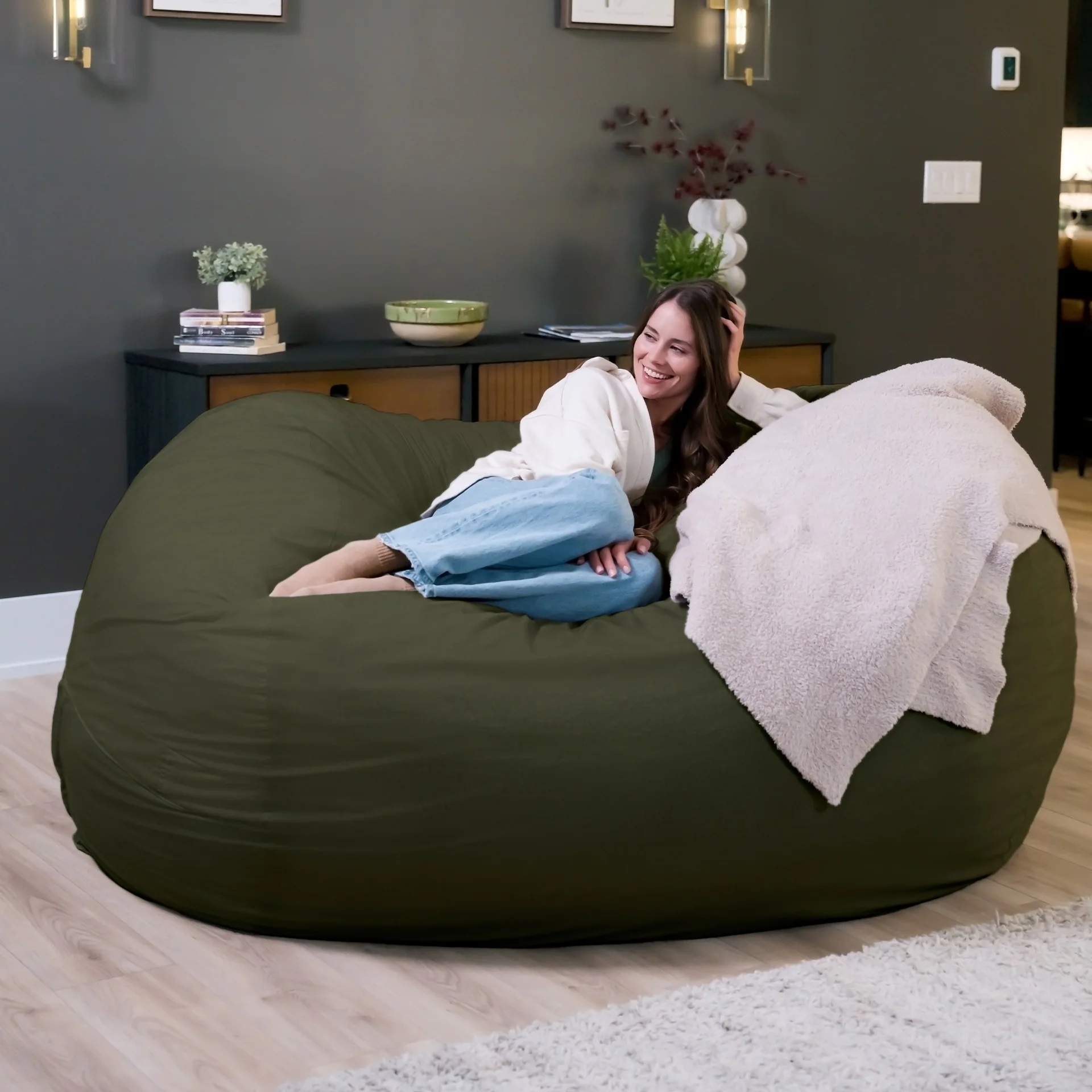 Fuf® 7Ft Foam Bean Bag - Image 181