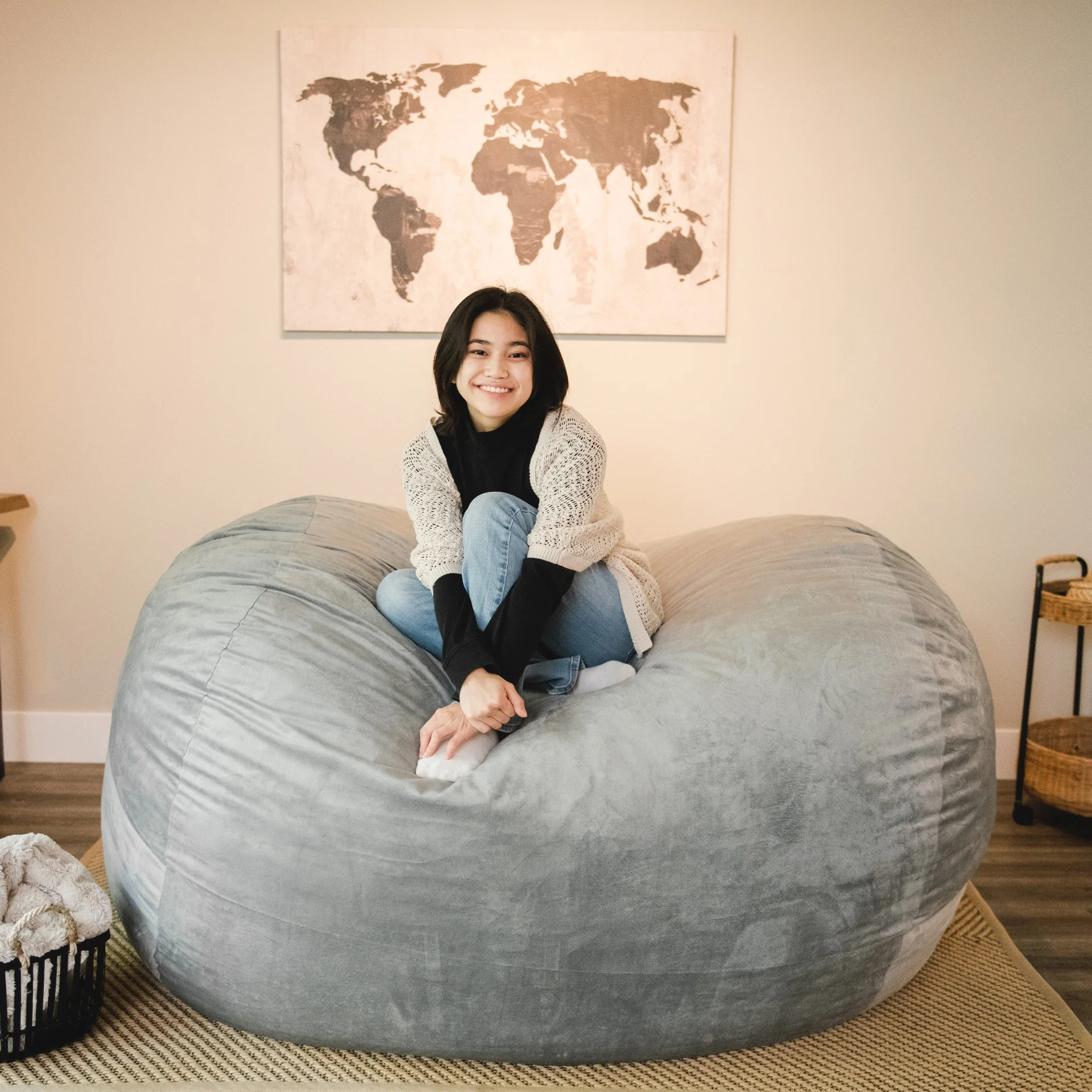 Fuf® 7Ft Foam Bean Bag - Image 30