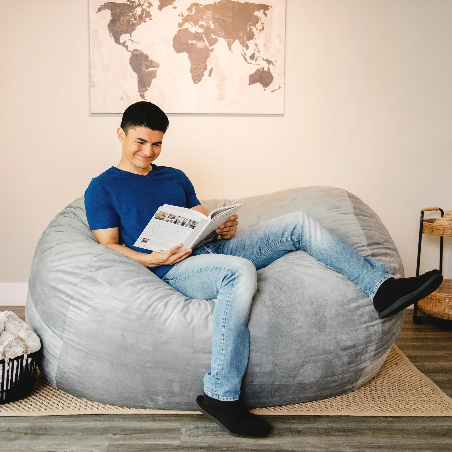 Fuf® 7Ft Foam Bean Bag - Image 33