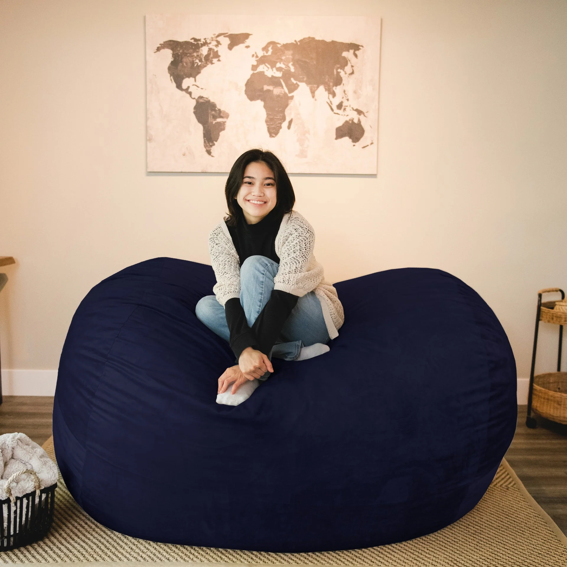 Fuf® 7Ft Foam Bean Bag - Image 40
