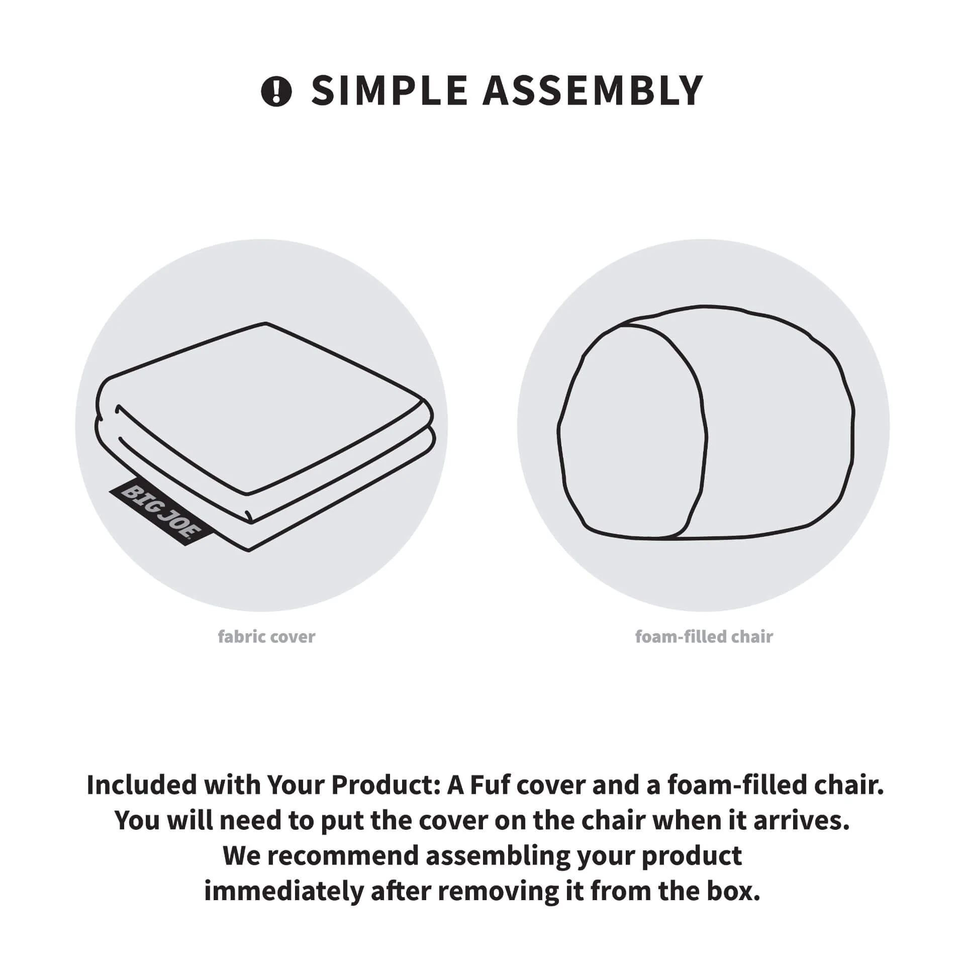 Fuf® 7Ft Foam Bean Bag - Image 43