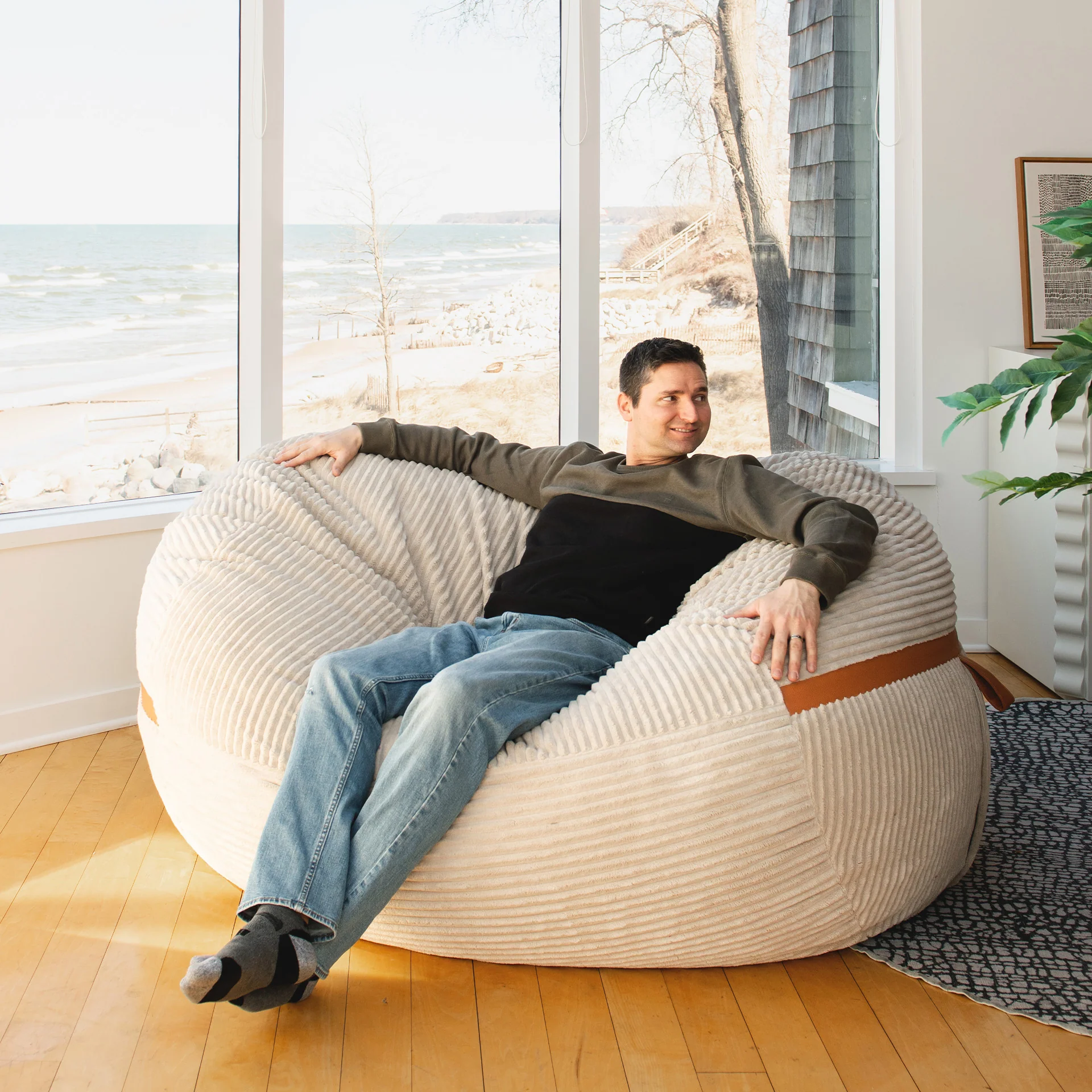 Fuf® 7Ft Foam Bean Bag - Image 48