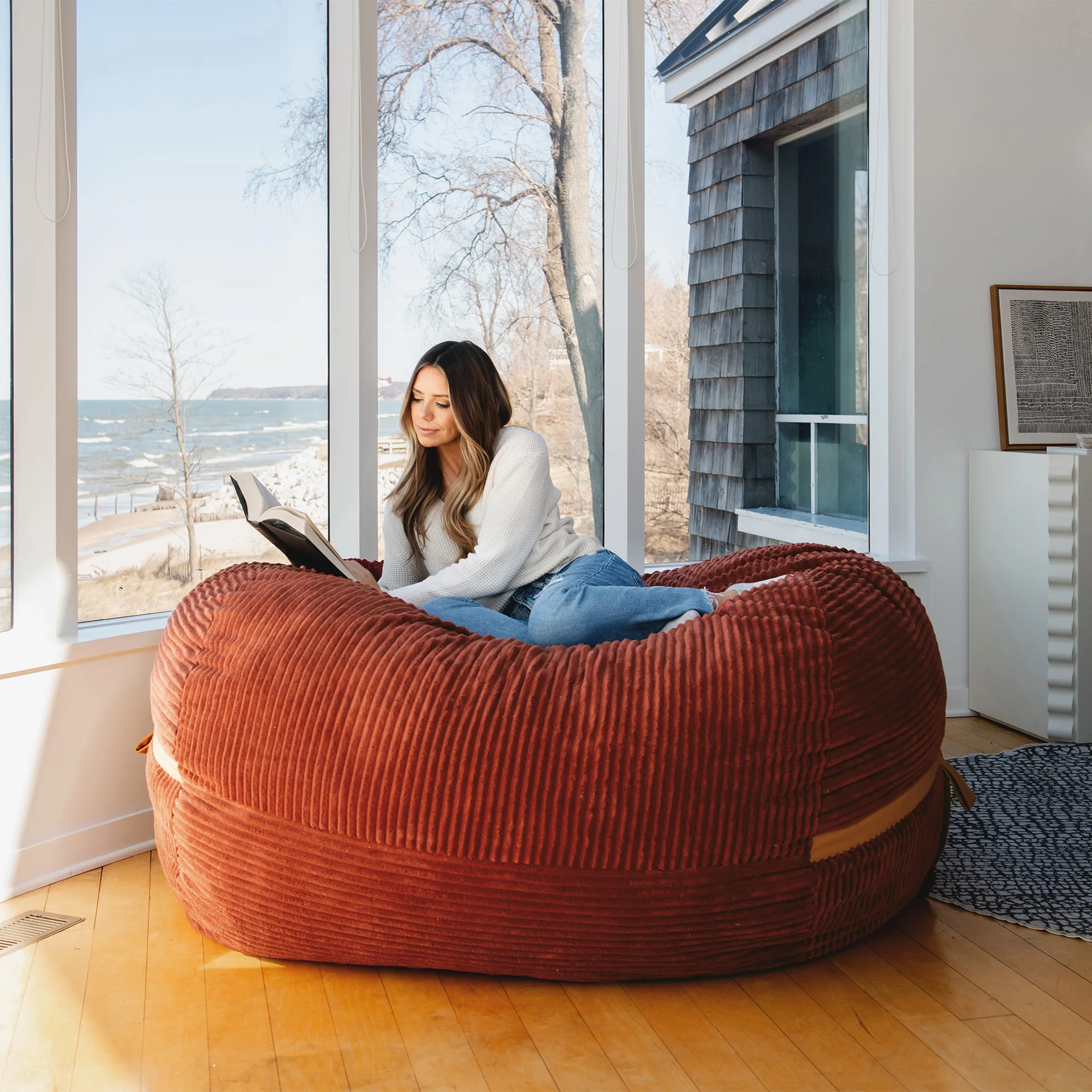 Fuf® 7Ft Foam Bean Bag - Image 64