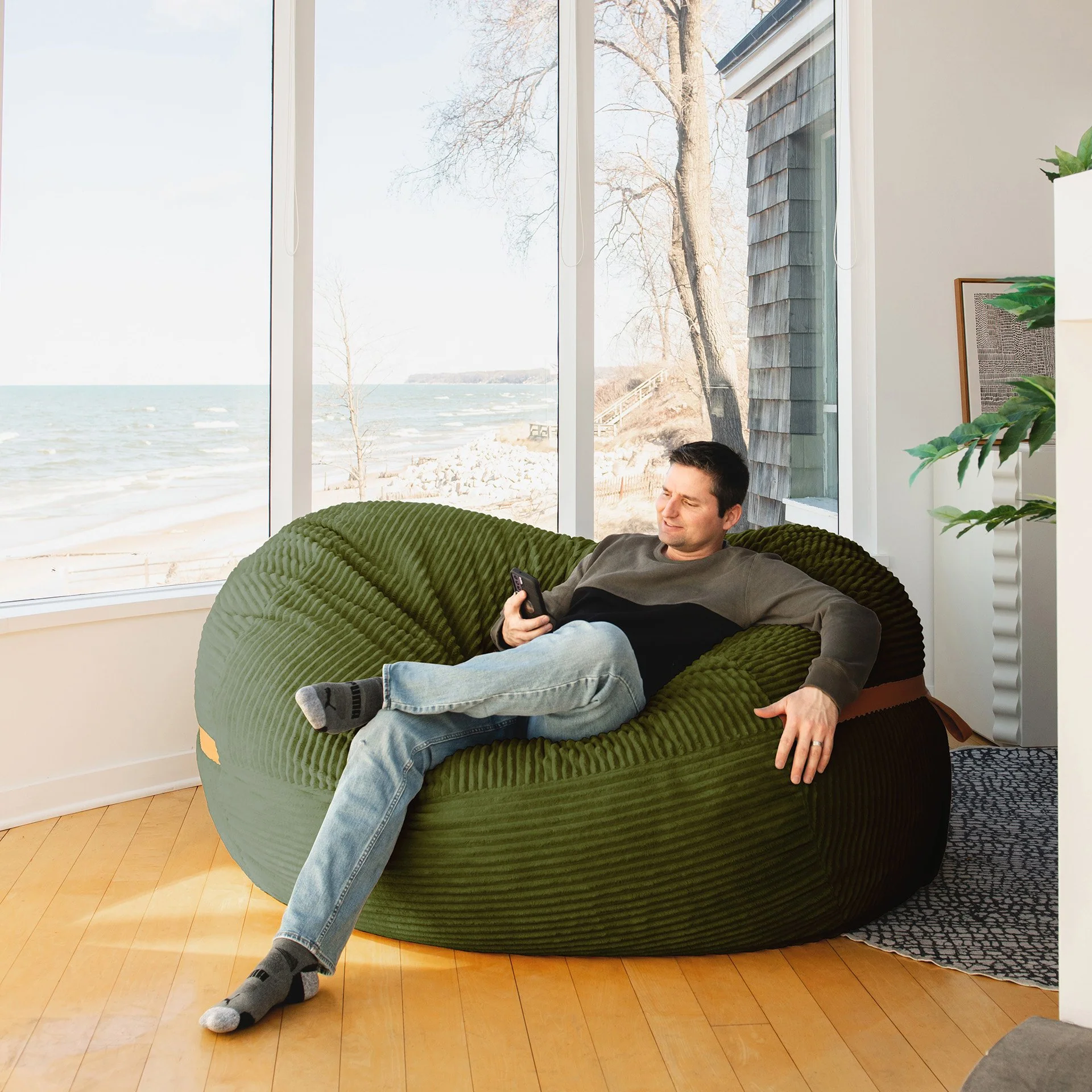 Fuf® 7Ft Foam Bean Bag - Image 79