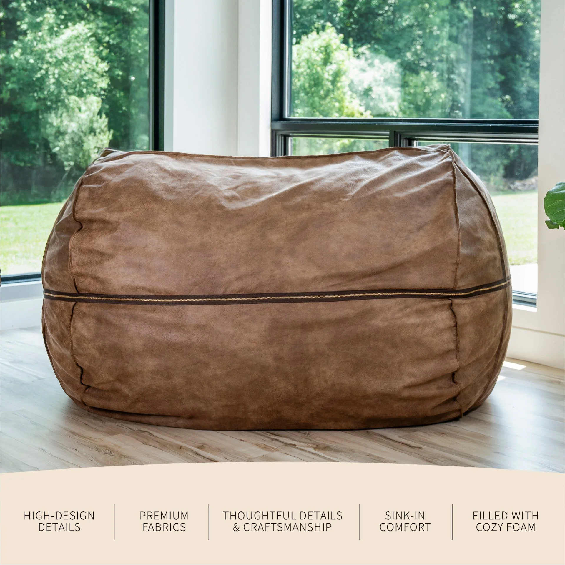 Fuf® 7Ft Foam Bean Bag - Image 85