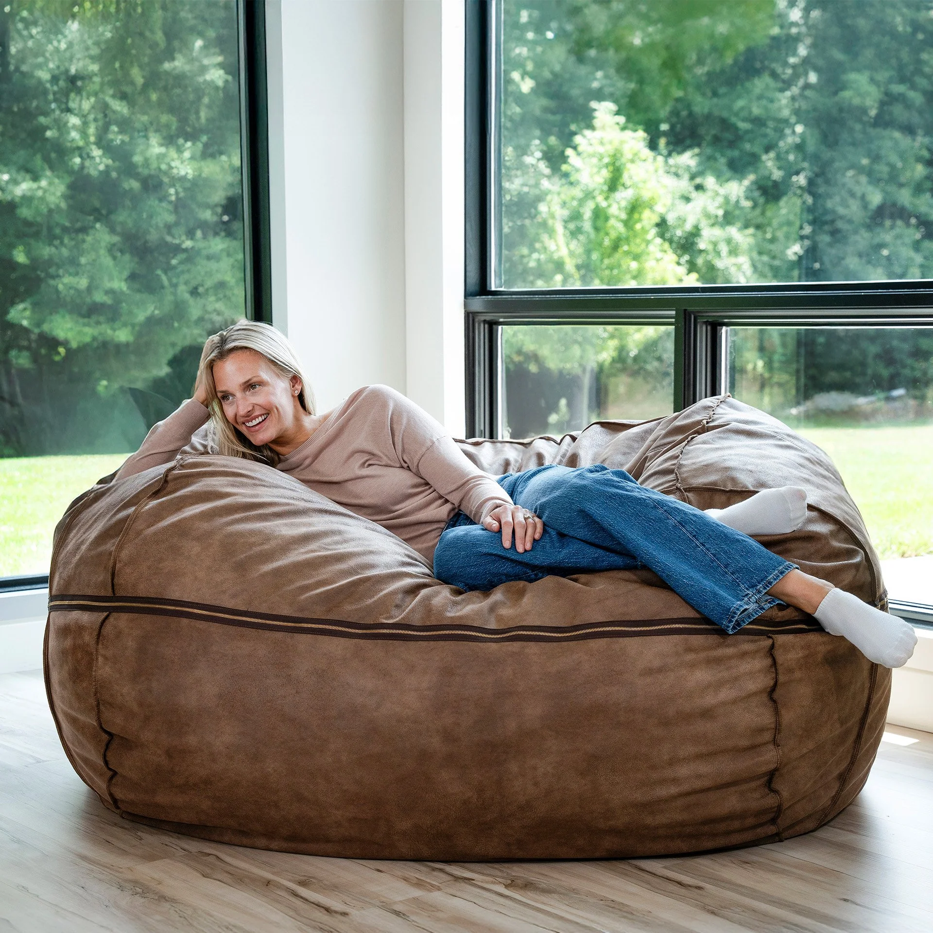 Fuf® 7Ft Foam Bean Bag - Image 87