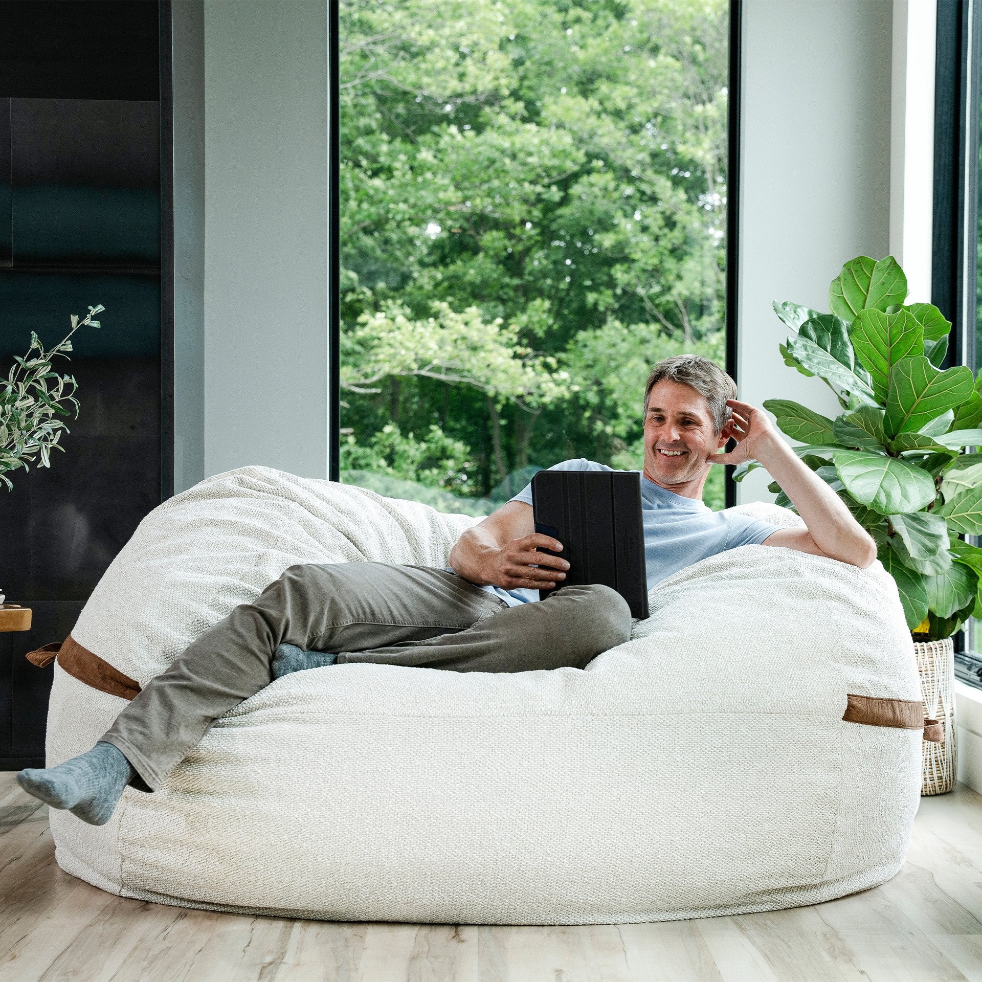 Fuf® 7Ft Foam Bean Bag - Image 96