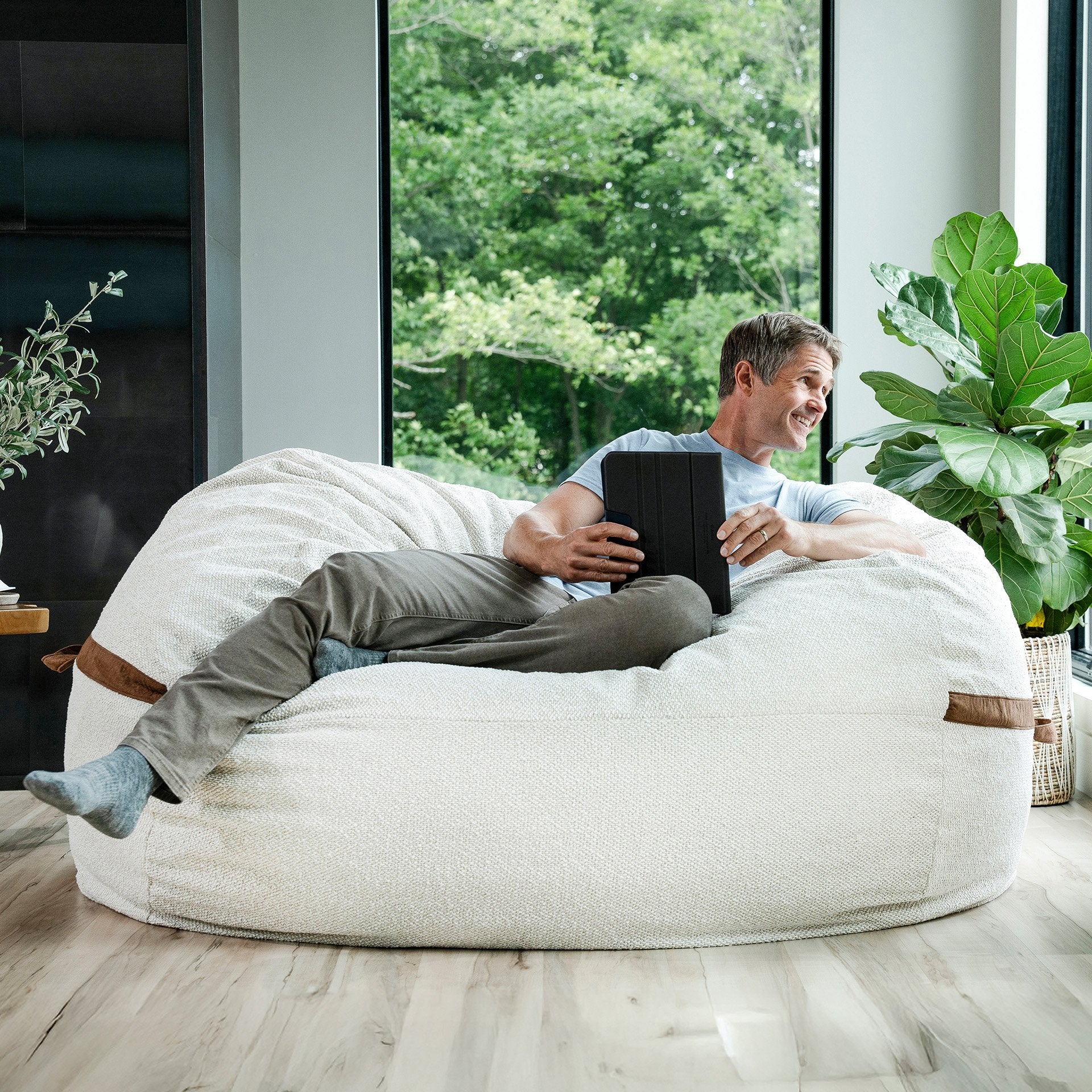 Fuf® 7Ft Foam Bean Bag - Image 97