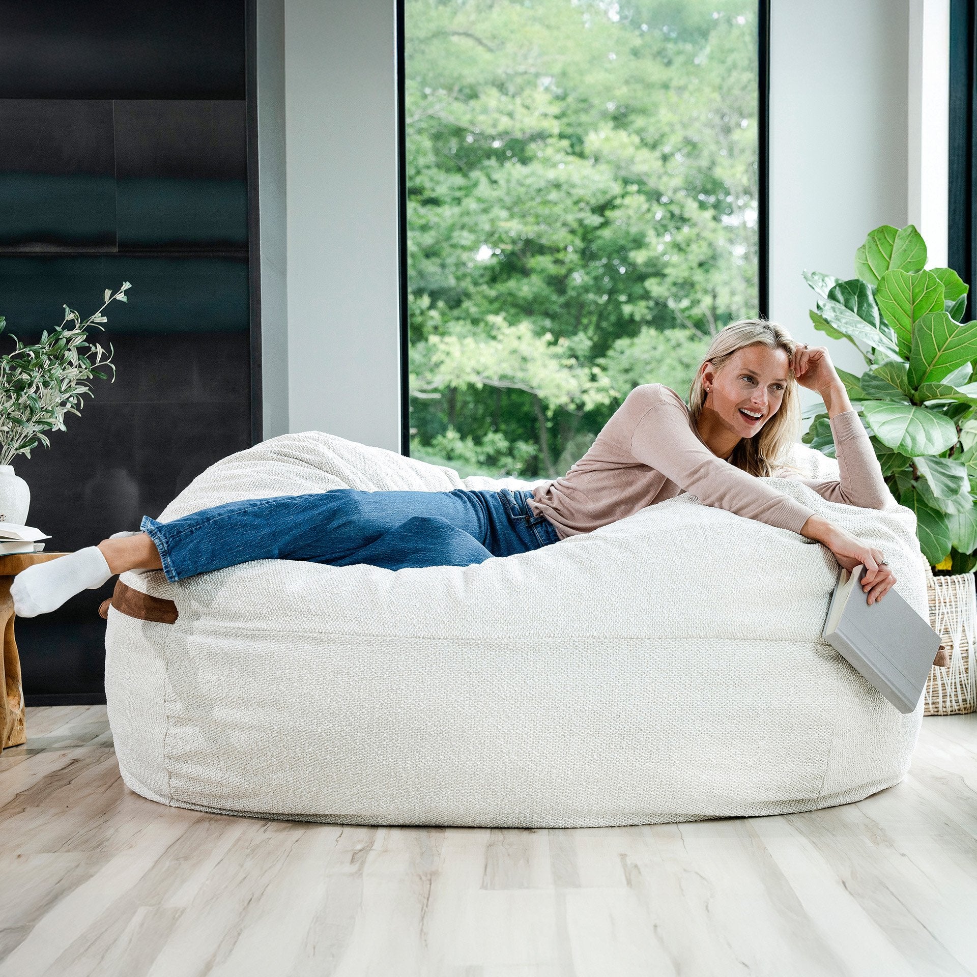 Fuf® 7Ft Foam Bean Bag - Image 99