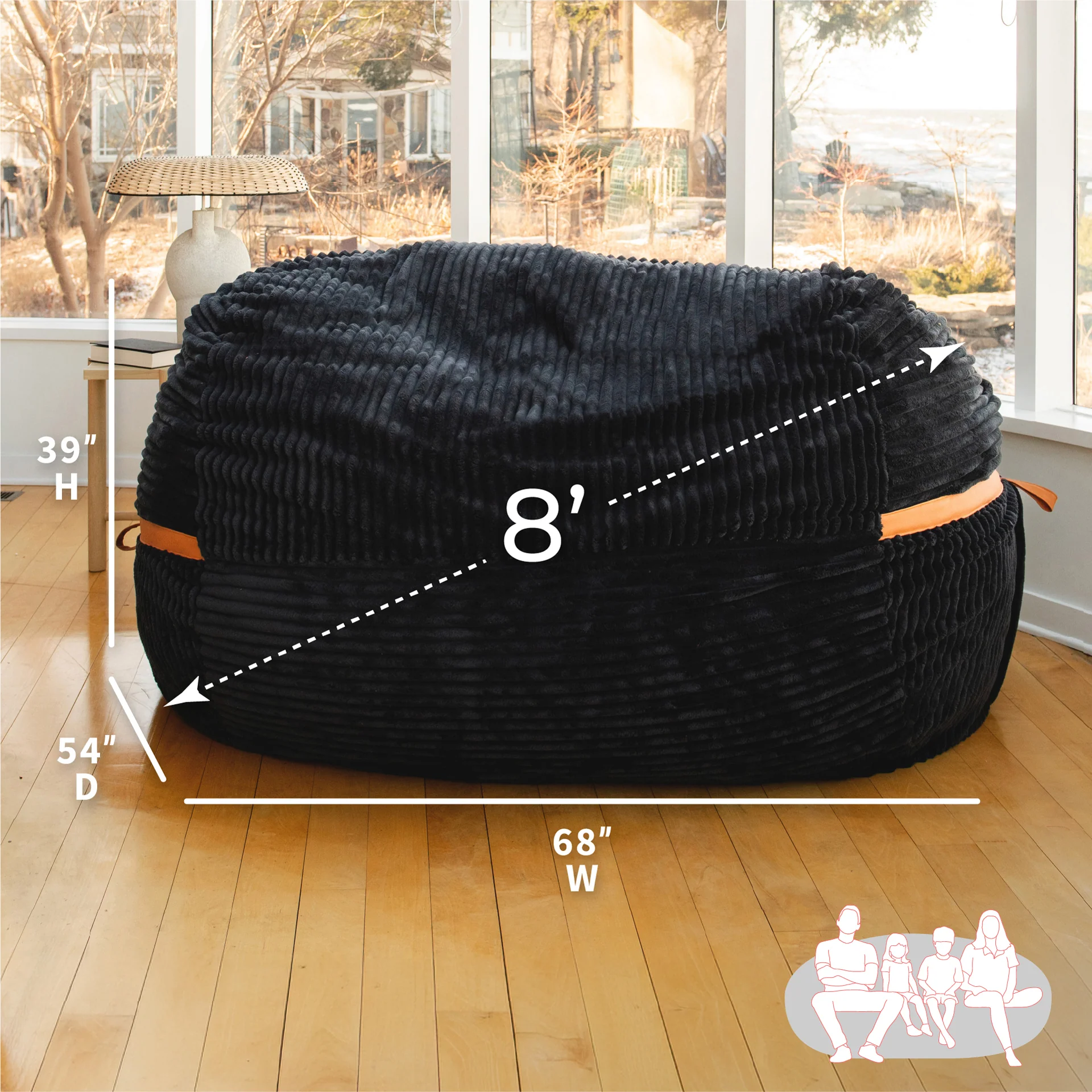 Fuf® 8Ft Giant Bean Bag - Image 12