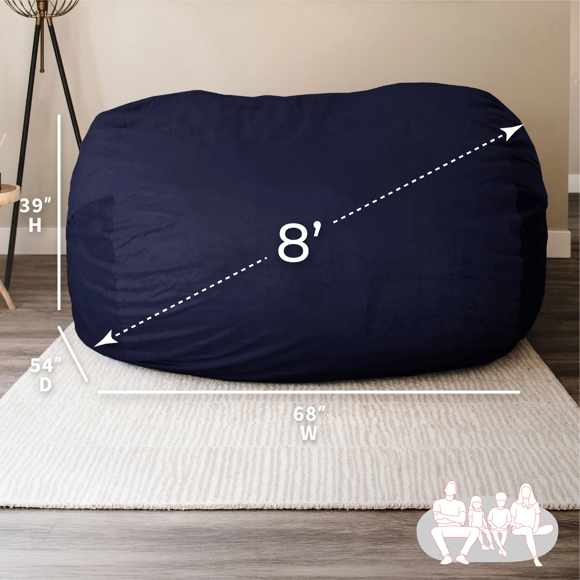 Fuf® 8Ft Giant Bean Bag - Image 16