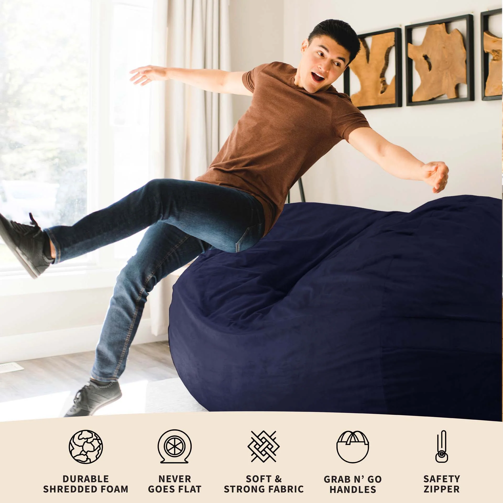 Fuf® 8Ft Giant Bean Bag - Image 17