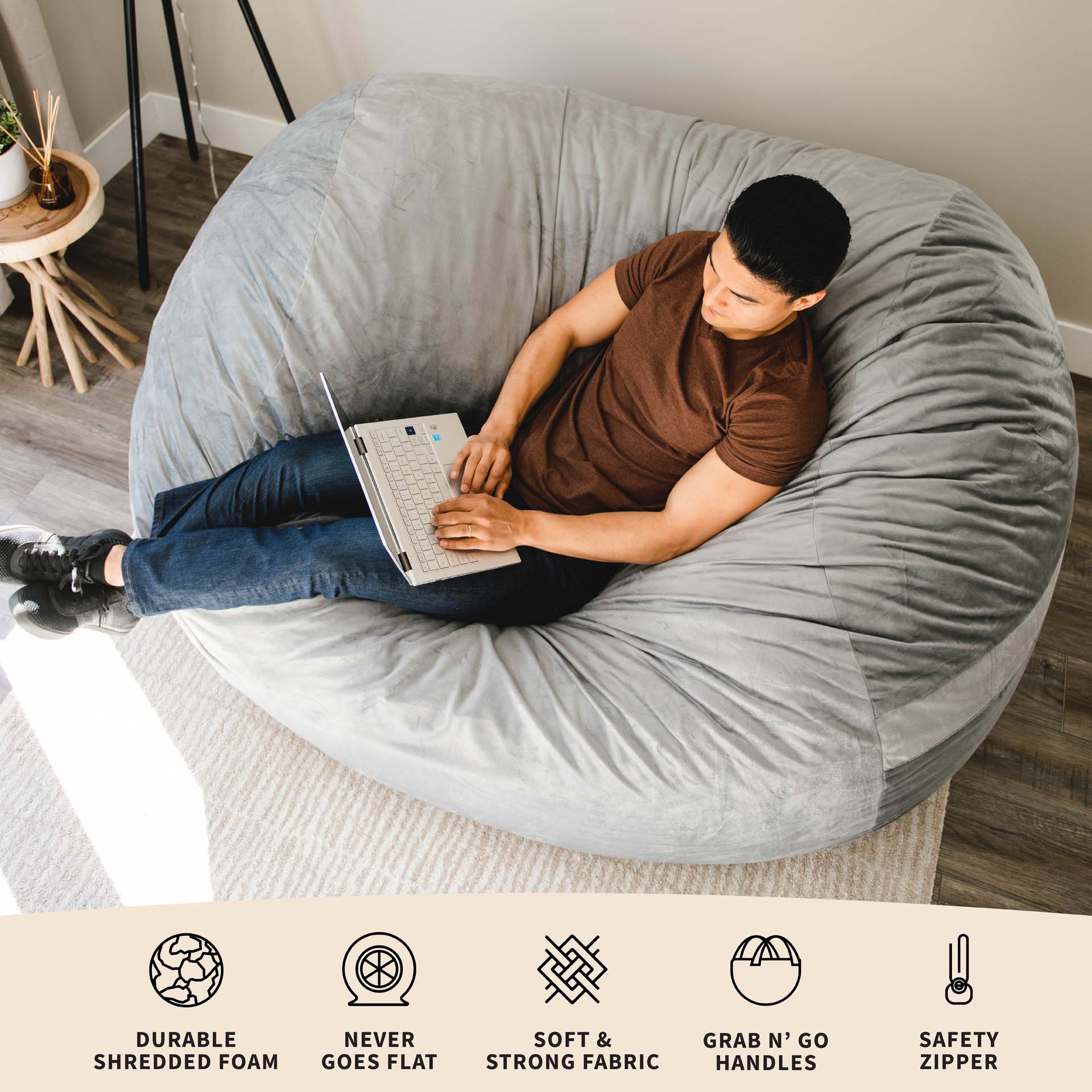 Fuf® 8Ft Giant Bean Bag - Image 35