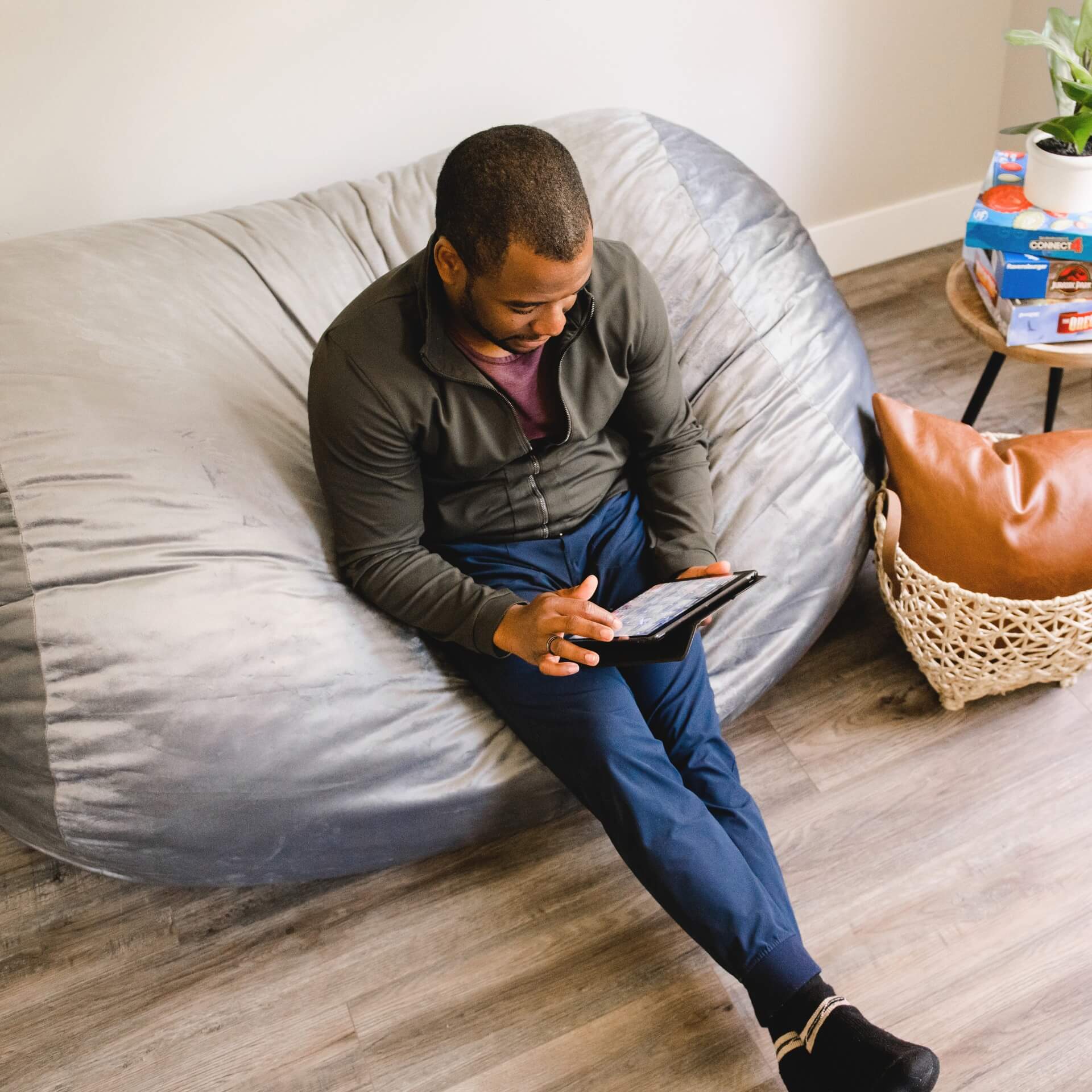 Fuf® 6Ft Foam Bean Bag Lounger - Image 36