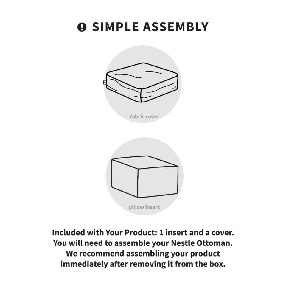 Nestle Loveseat Ottoman - Image 6