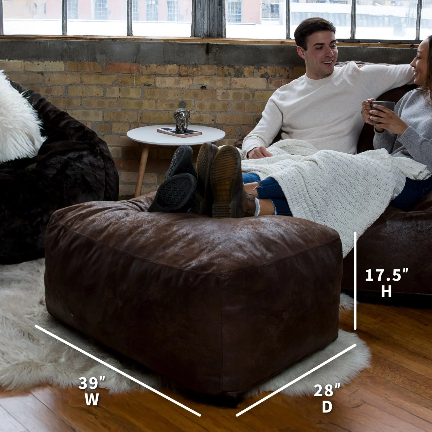 Nestle Loveseat Ottoman - Image 8