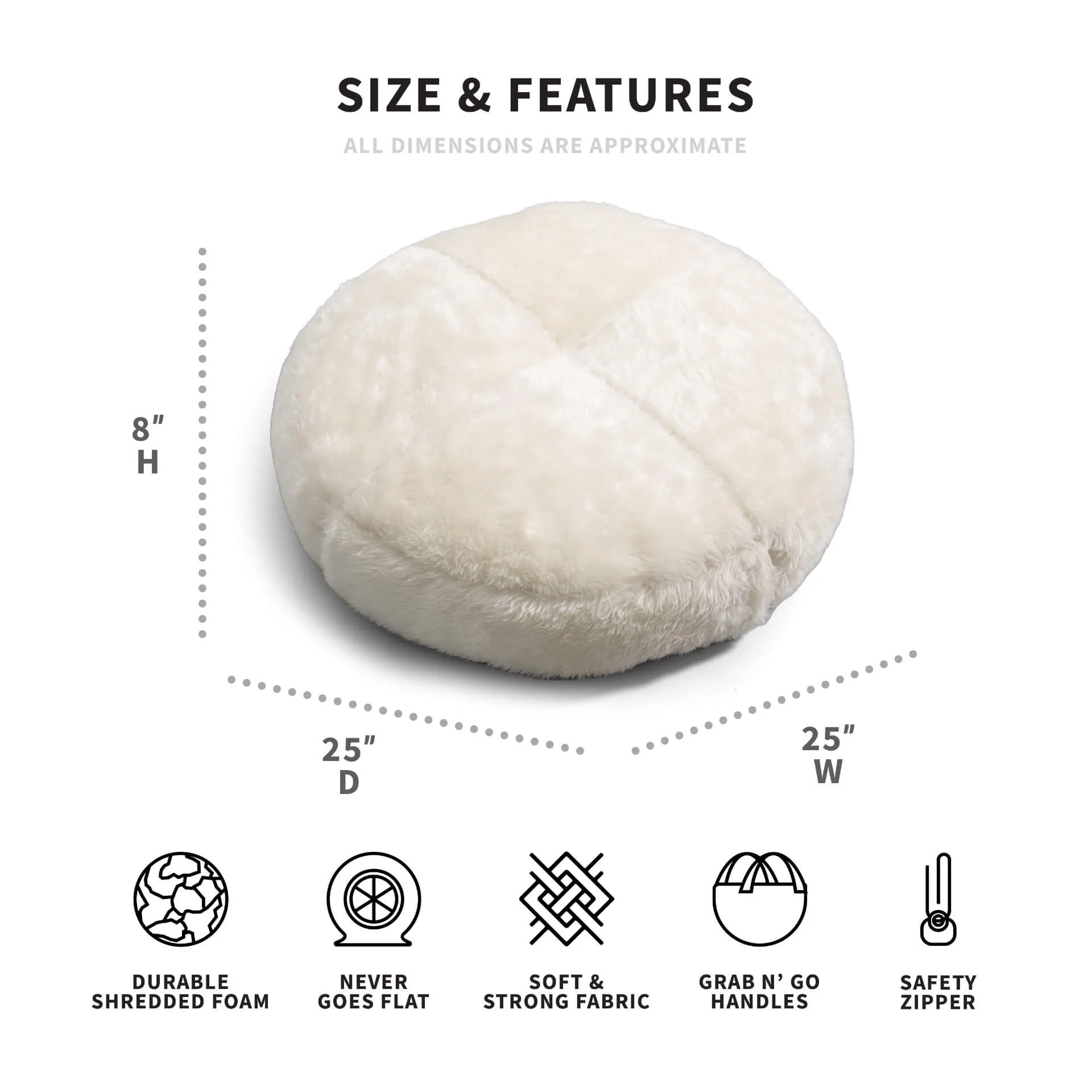 Small Floor Pillow Round - Image 8