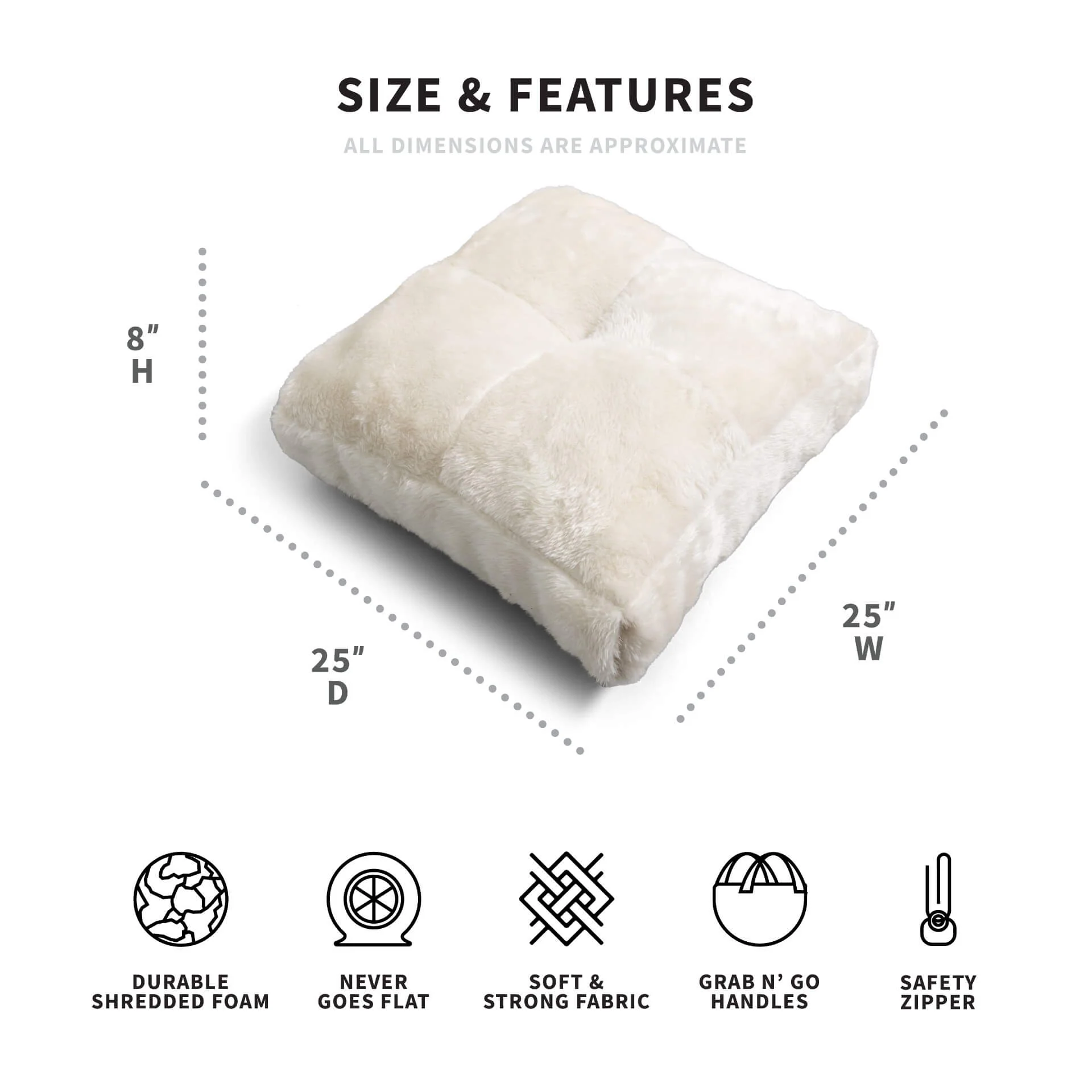 Small Floor Pillow Square - Image 14