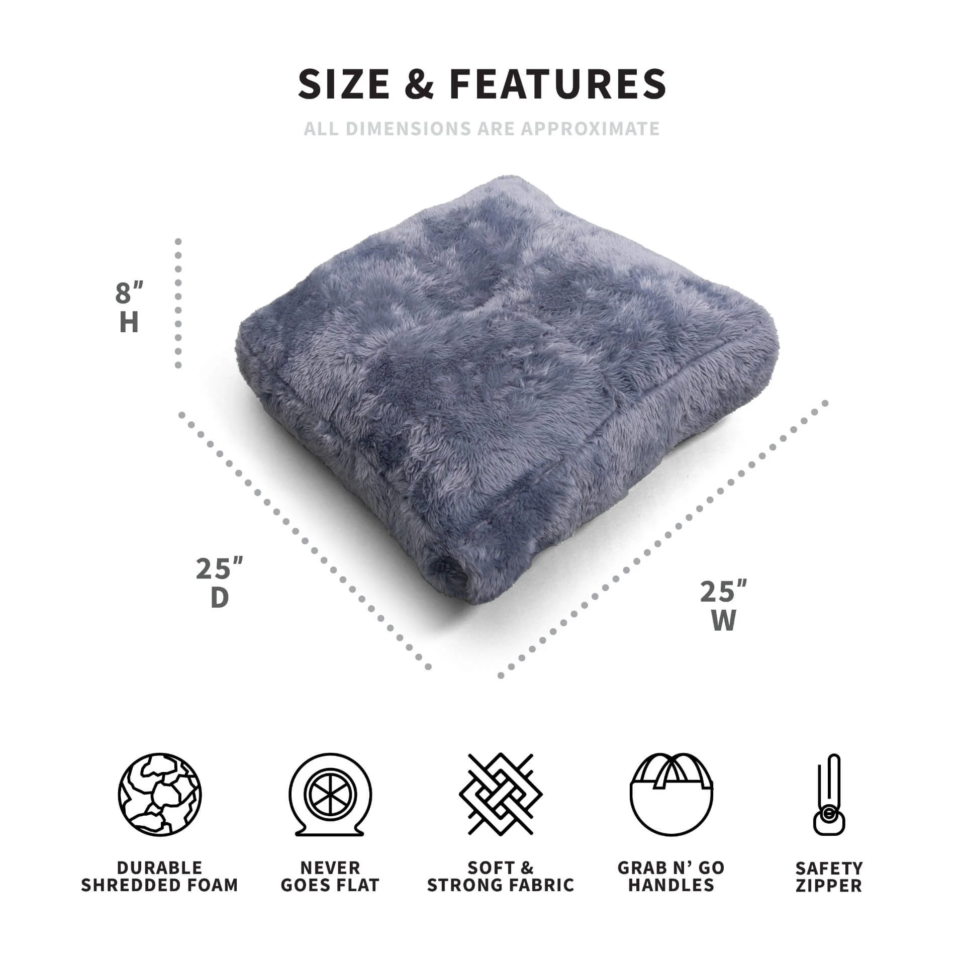 Small Floor Pillow Square - Image 8